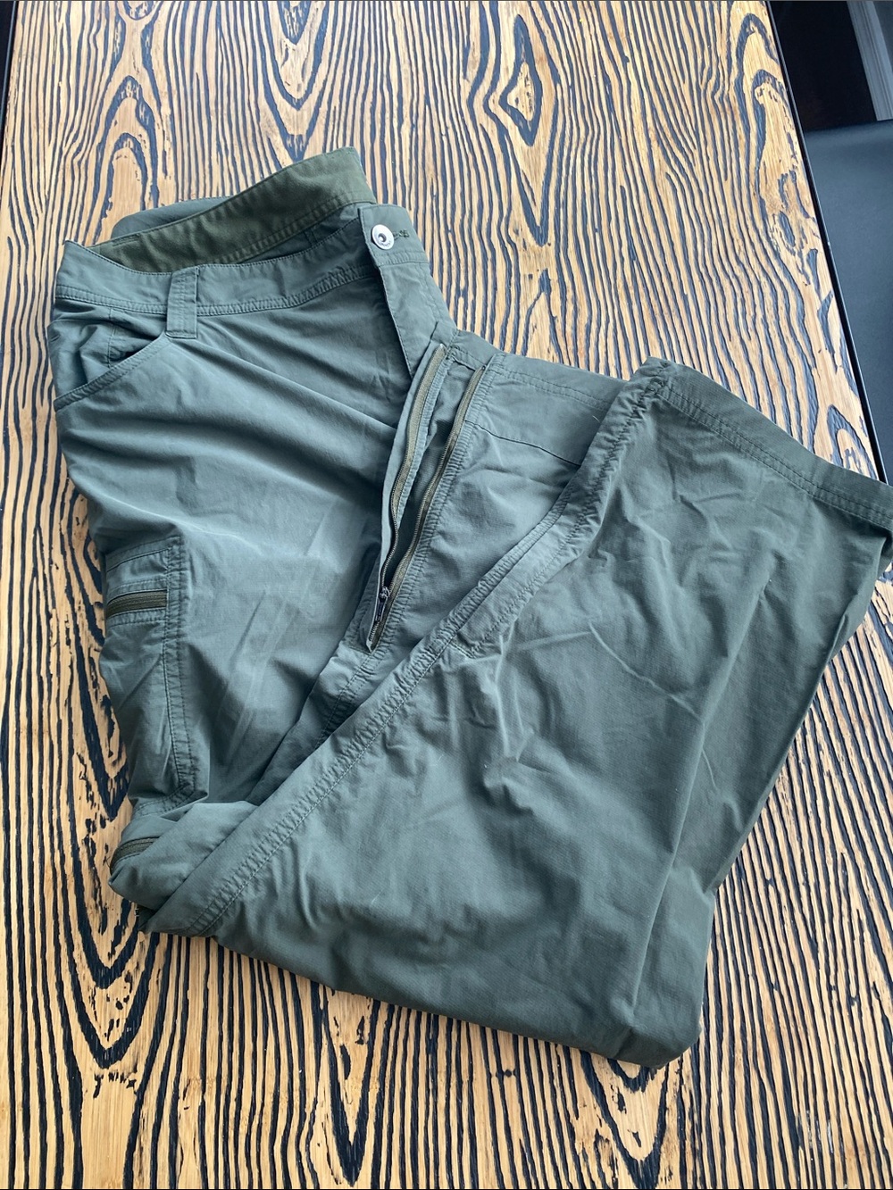 Marmot Olive Cargo Pants Zip Off - Men's Outdoor Utility Style